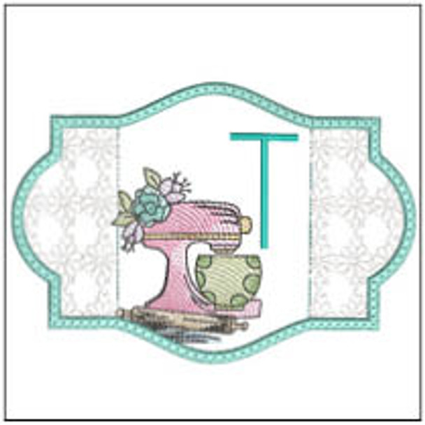Mixer ABCs Coaster -T - Embroidery Designs & Patterns