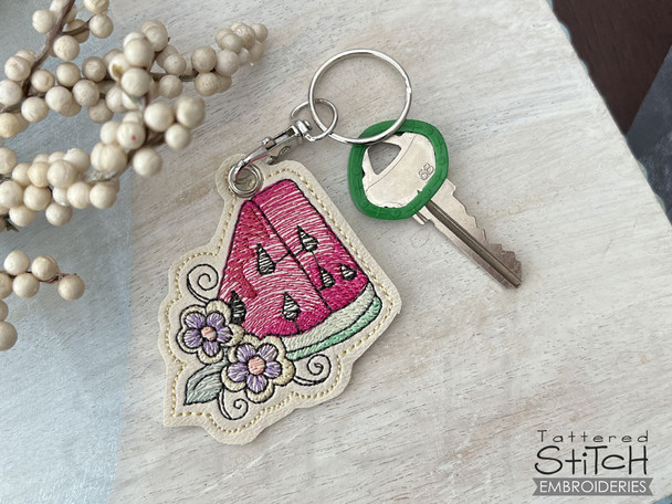 Watermelon Charm - Machine Embroidery