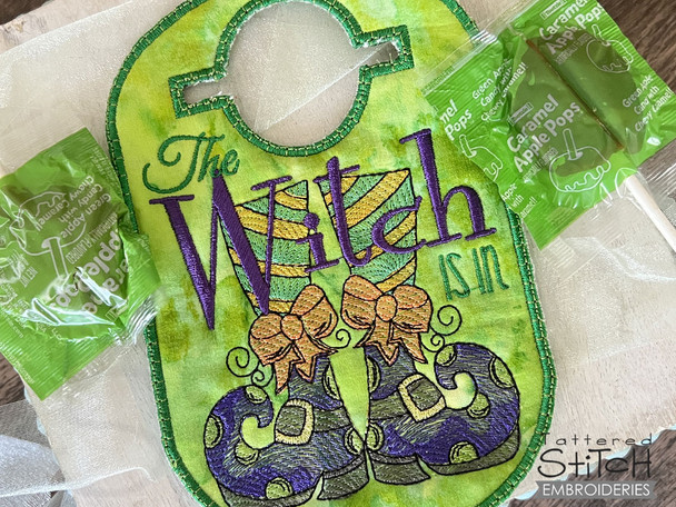 Witch Boot Door Hanger- Machine Embroidery Designs & Patterns