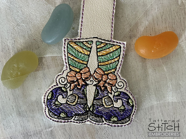 Witch Boots Key Chain - Machine Embroidery Designs & Patterns
