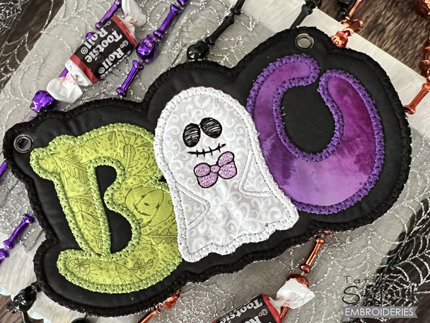 Boo Applique 2  - Embroidery Designs & Patterns