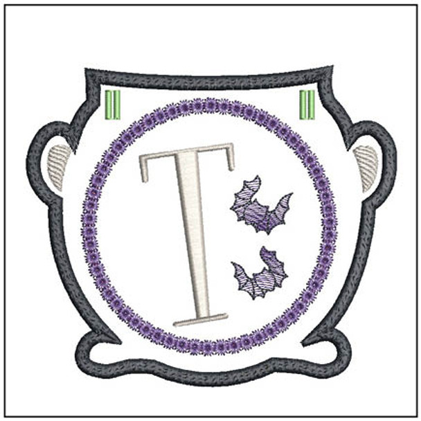 Cauldron Banner ABCs T- Fits a 5x7" Hoop Embroidery Designs