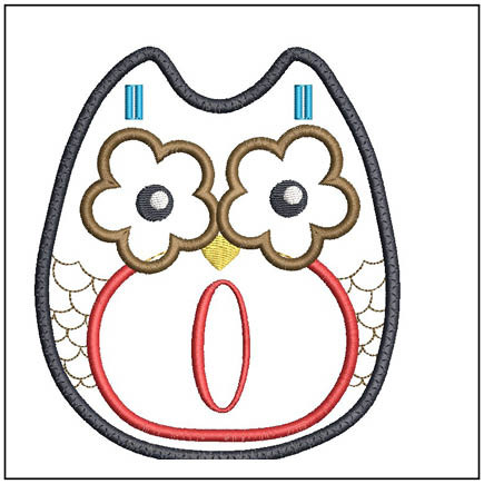 Owl Banner ABCs -O Fits a 5x7" Hoop Embroidery Designs