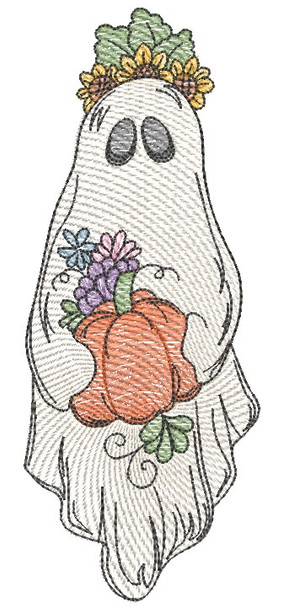 Fall Ghost - Machine Embroidery Designs & Patterns