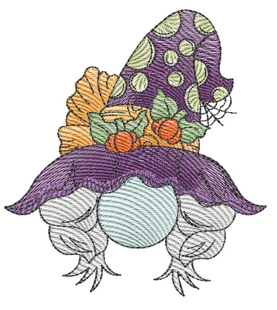 Witchy Gnome - Machine Embroidery Designs & Patterns