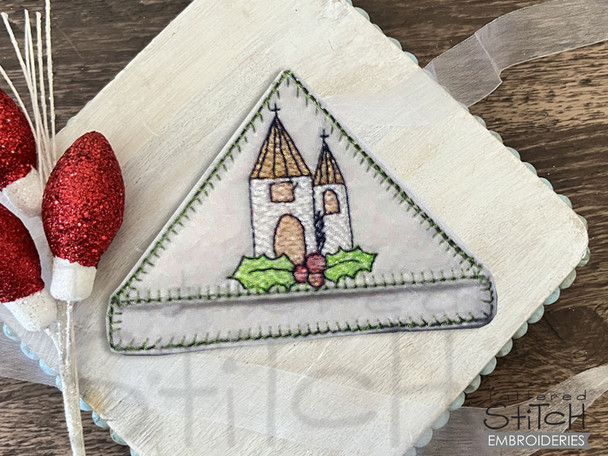 Church Corner Bookmark - Embroidery Designs & Patterns
