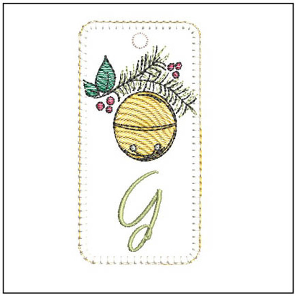Jingle Bell ABCS Bookmark - G - Embroidery Designs & Patterns