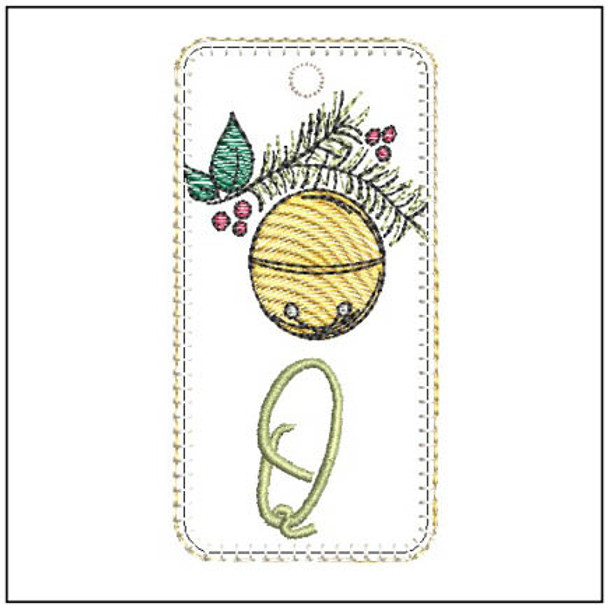 Jingle Bell ABCS Bookmark - Q - Embroidery Designs & Patterns