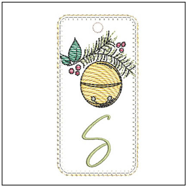 Jingle Bell ABCS Bookmark -S- Embroidery Designs & Patterns