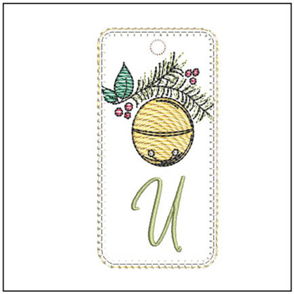 Jingle Bell ABCS Bookmark -U- Embroidery Designs & Patterns