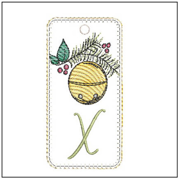 Jingle Bell ABCS Bookmark -X- Embroidery Designs & Patterns