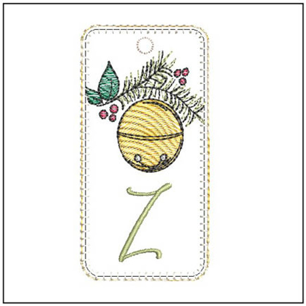 Jingle Bell ABCS Bookmark - Z - Embroidery Designs & Patterns
