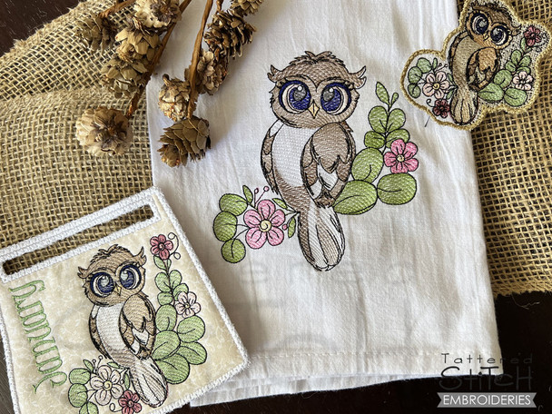 Bird of the Month - January Owl - Bundle - Embroidery Designs