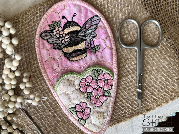 Bizzy Bee Scissor Holster Fits a 5x7"  Hoop - Machine Embroidery
