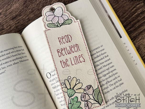 Read Between the Lines Bookmark - Embroidery Designs