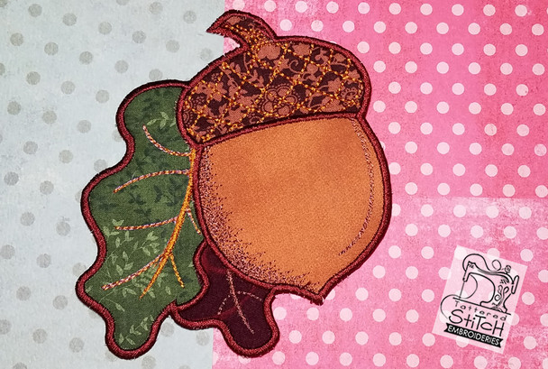 Acorn Coaster Applique - Embroidery Designs