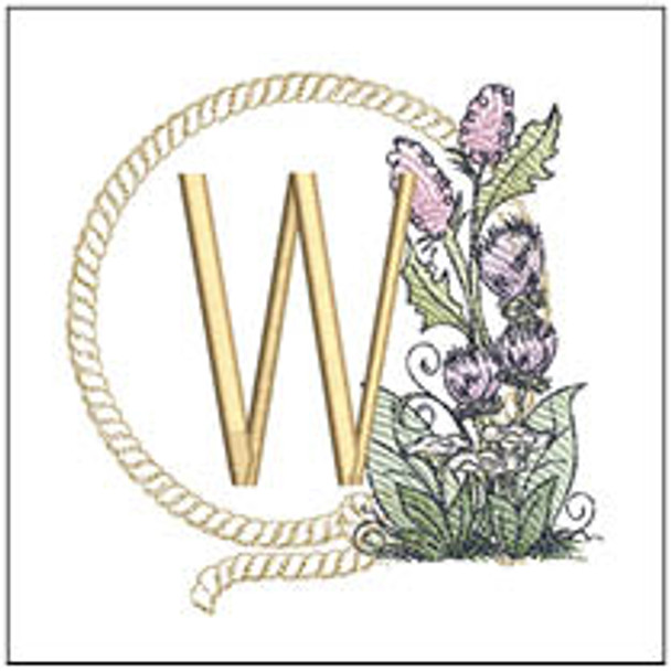 Lasso ABCs -W - Fits a 5x7" Hoop, Machine Embroidery Pattern