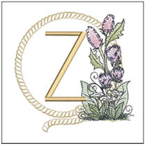 Lasso ABCs -Z - Fits a 5x7" Hoop, Machine Embroidery Pattern