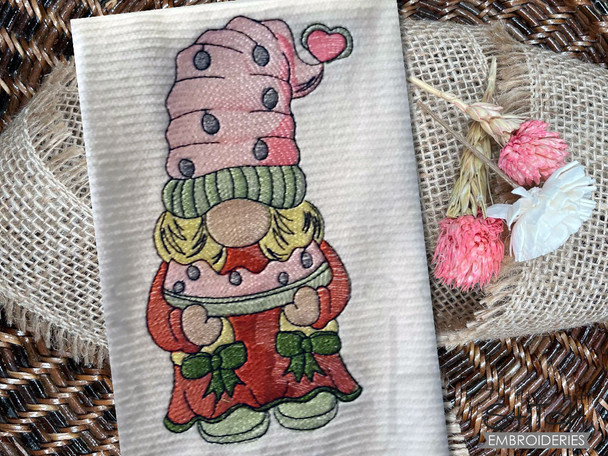 Watermelon Gnome - Embroidery Designs