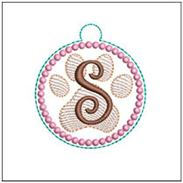 Paw Print ABCs - S Fits a 4x4" Hoop, Machine Embroidery Pattern,