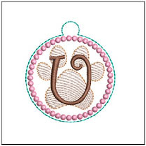 Paw Print ABCs - U Fits a 4x4" Hoop, Machine Embroidery Pattern,