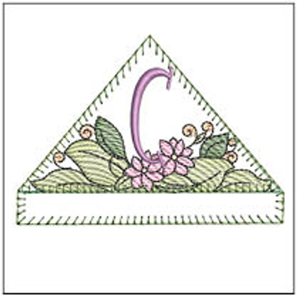 Daisy Corner Bookmark -C- Fits a 4x4" Hoop, Machine Embroidery Pattern,