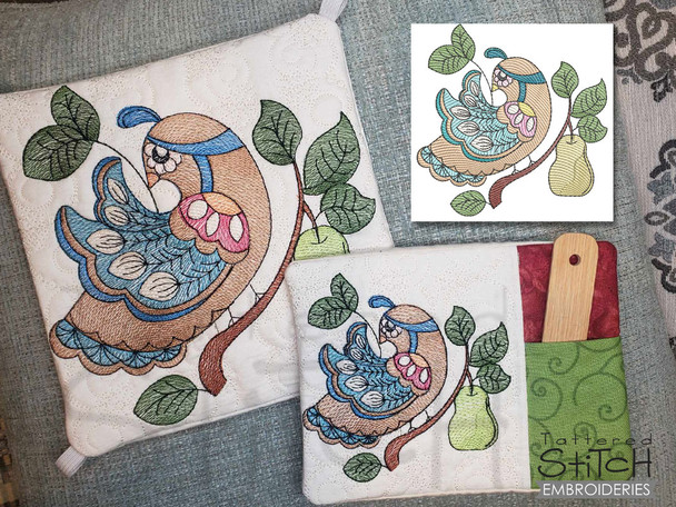 Partridge Bundle- Embroidery Designs & Patterns