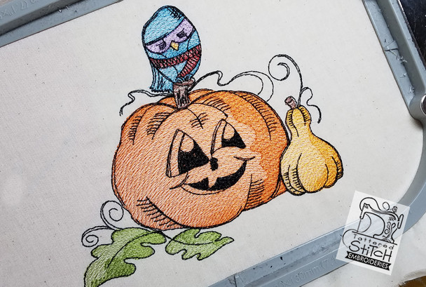 Jailbird Pumpkin - Embroidery Designs