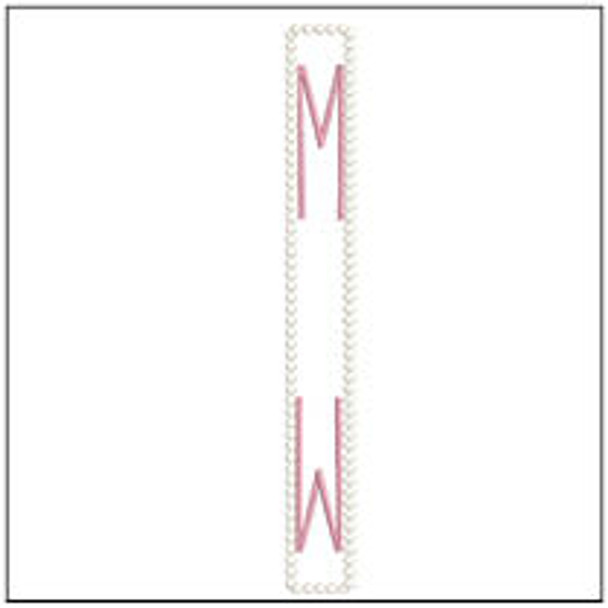 Wrist Lanyard ABCs - M - Fits a 6x10" Hoop - Machine Embroidery Designs