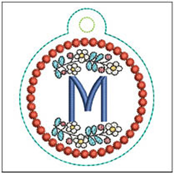 Dutch Ornament ABCs - M - Fits a 4x4" Hoop, Machine Embroidery Pattern,