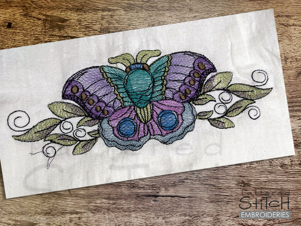 Mystic Moth  - Embroidery Designs