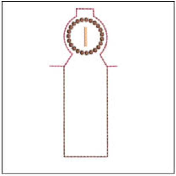 Lip Balm Holder ABCs - I - Fits a 4x4" Hoop, Machine Embroidery Pattern,