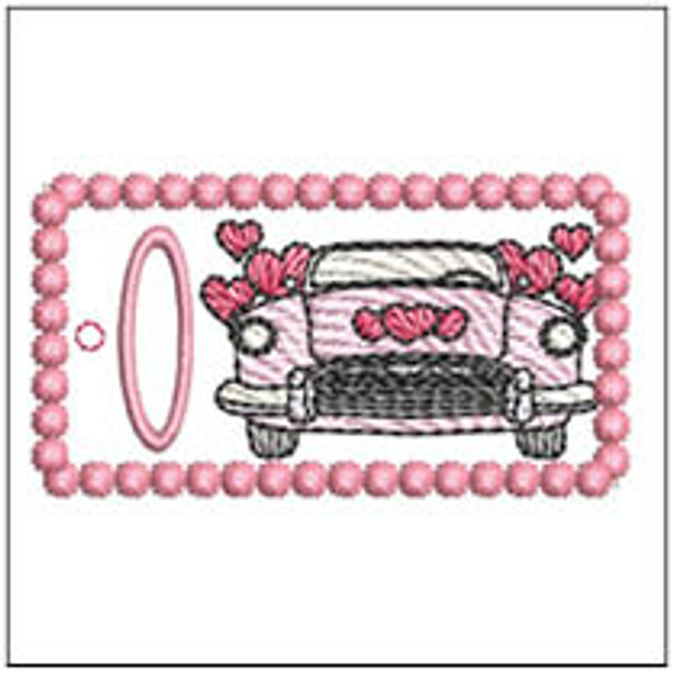 Fantastic Plastic Key Chain - ABCs - O - Fits a 4x4" Hoop, Machine Embroidery Pattern,