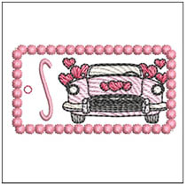 Fantastic Plastic Key Chain - ABCs -S- Fits a 4x4" Hoop, Machine Embroidery Pattern,