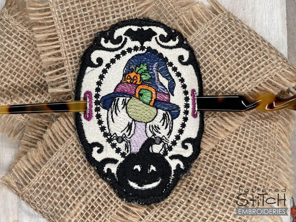 Witch Gnome Hair Bun Bling - Embroidery Designs & Patterns