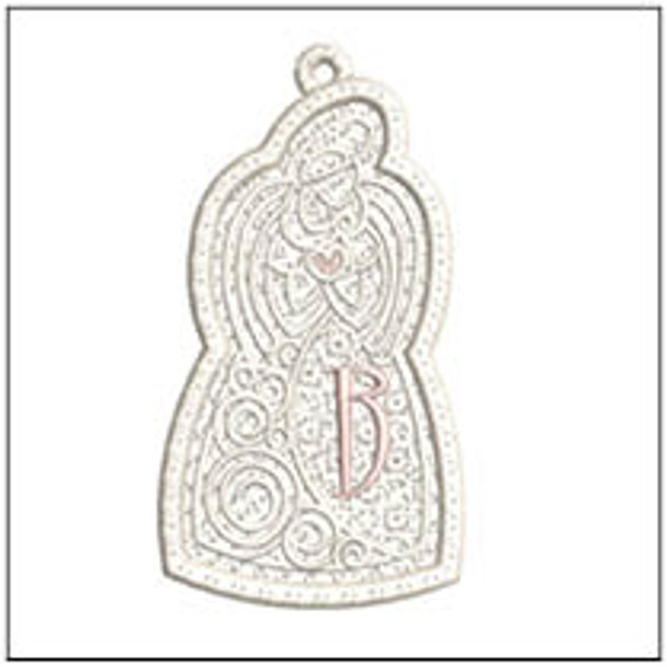 Angel ABCs Free-Standing Lace - B - Fits a 4x4" Hoop, Machine Embroidery Pattern,