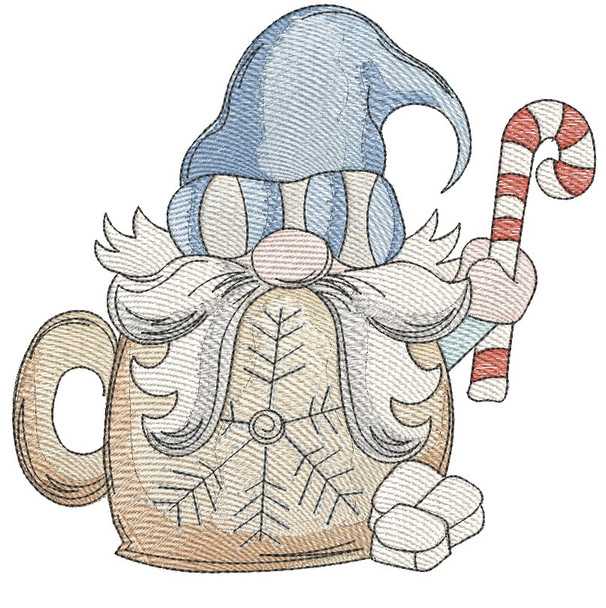 Cocoa Gnome 2 - Fits a 4x4", 5x7" & 8x8" Hoop - Machine Embroidery Pattern,