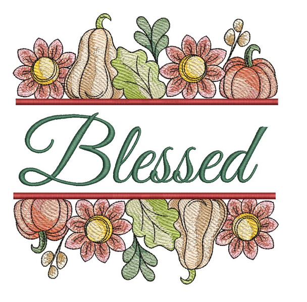 Blessed -  Machine Embroidery Pattern
