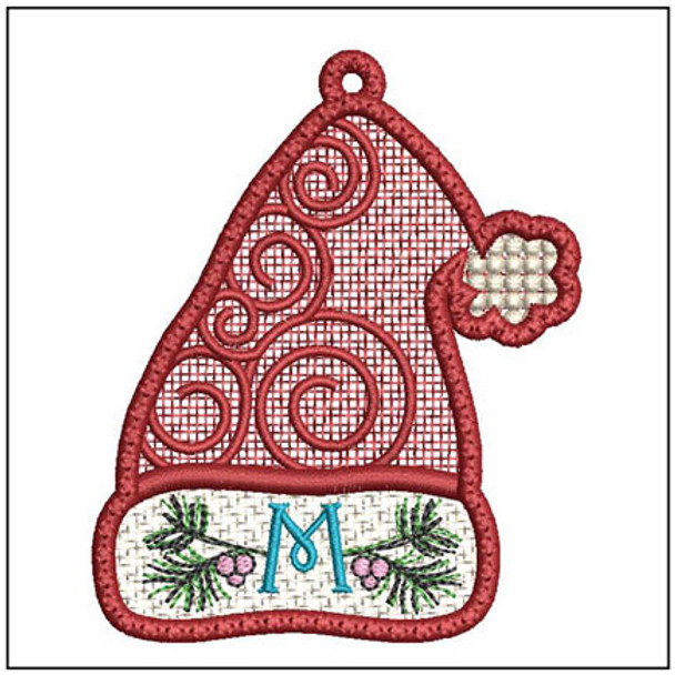 Santa Hat ABCs Free-Standing-Lace - M - Embroidery Designs & Patterns