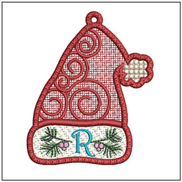 Santa Hat ABCs Free-Standing-Lace - R - Embroidery Designs & Patterns