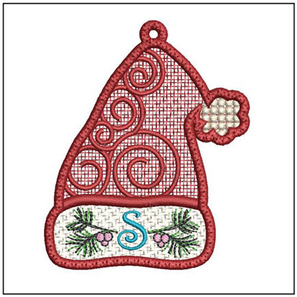 Santa Hat ABCs Free-Standing-Lace - S - Embroidery Designs & Patterns
