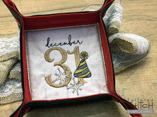 Dec 31  Tray - Embroidery Designs