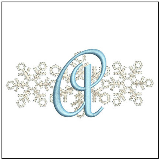 3 Snowflakes ABCs - A - Embroidery Designs & Patterns