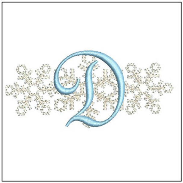 3 Snowflakes ABCs - D - Embroidery Designs & Patterns