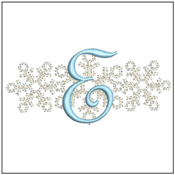 3 Snowflakes ABCs - E - Embroidery Designs & Patterns