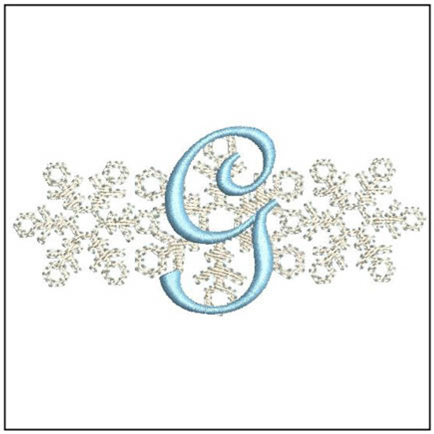 3 Snowflakes ABCs - G - Embroidery Designs & Patterns
