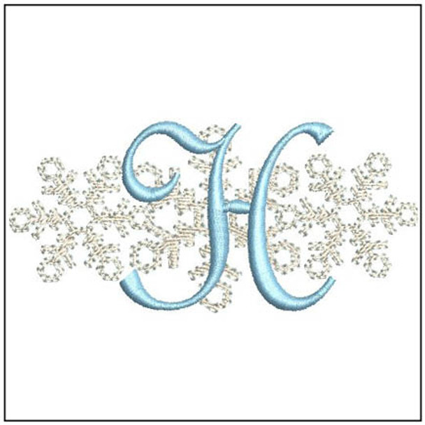 3 Snowflakes ABCs - H - Embroidery Designs & Patterns