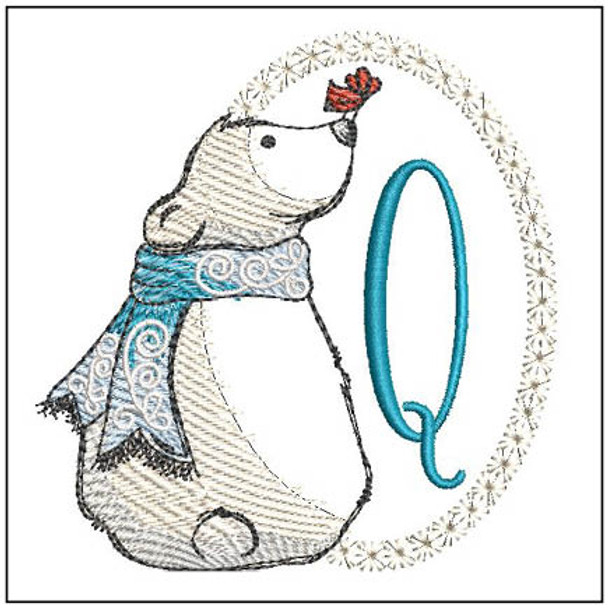 Polar Bear ABCs - Q - Embroidery Designs & Patterns