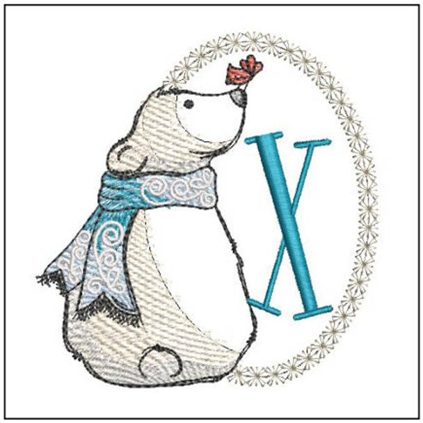 Polar Bear ABCs - X - Embroidery Designs & Patterns