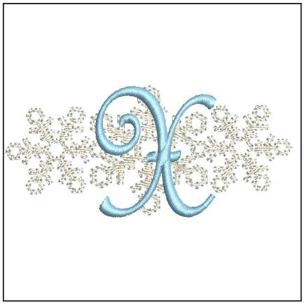  3 Snowflakes ABCs - X- Embroidery Designs & Patterns